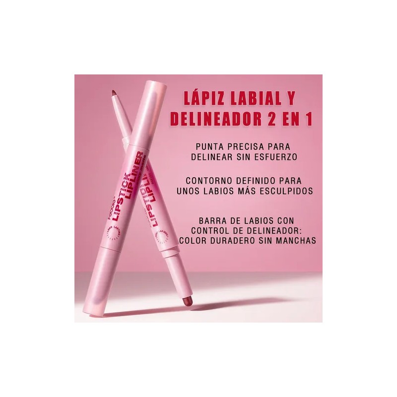Febble Labial Mate Larga Duración Delineador Lapiz Labial