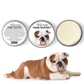 The Blissful Dog Bulldog Nose Butter, Versatile Dog Nose Balm to Reduce Dryness, Handcrafted Moisturizer, Easy-to-Apply, 1 oz.