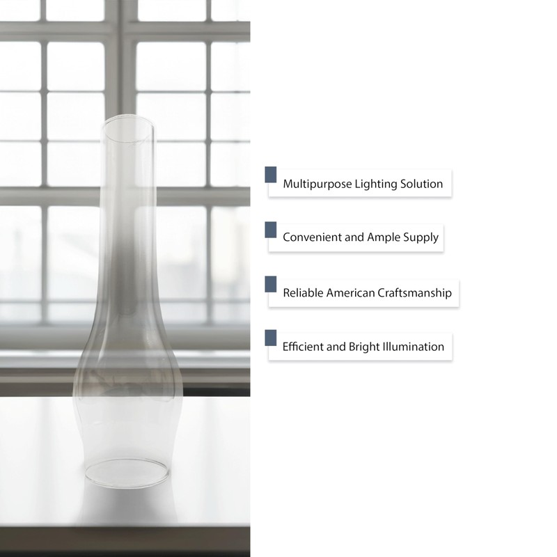 Light of Mine 3" x 12" Oil Lamp Replacement Chimney