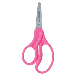 Westcott 13178 Left-Handed Scissors, Hard Handle Kids' Scissors, Back to School, Classroom Supplies, Ages 4-8, 5-Inch Pointed Tip, Color Varies, 1 Count