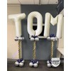 Cream White Letter M Balloons, 40 Inch Giant Letter Balloons