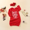 Infant Newborn Baby Girls Floral Sleep Gown Headband Sleepwear Romper