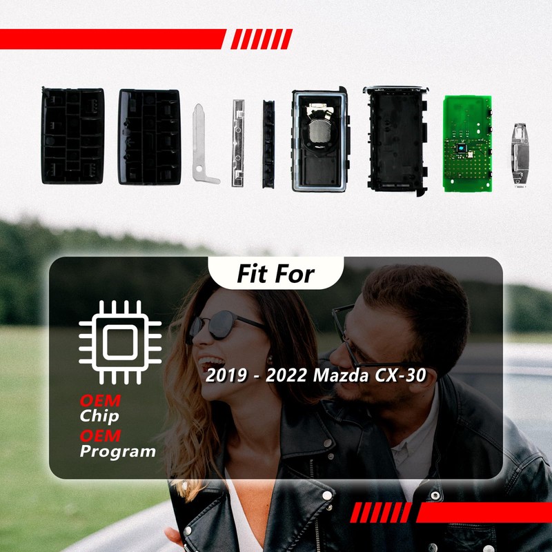 Keylessbest - Repuesto para mando a distancia Mazda CX-30 2019
