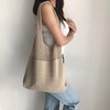 Knitted Handbags Large Capacity Casual Totes for Women-khaki