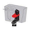 FlushLine 2" Toilet Flappers Replacement for Shark Fin GP84138, 84313,