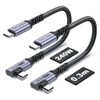 SUMPK 30cm USB 4 Kabel rechtwinklig [2 packs], 240W USB