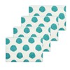 carol & frank Dot 14'' X 20'' Lagoon Cotton Reversible