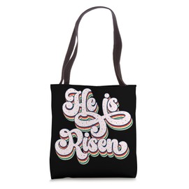 He Is Risen Christian Easter Celebration Tote Bag