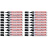 edding 3000 Permanent Markers 1.5-3mm Refillable (Pack of 20, Black)