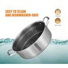 Inqibee 5 QT Hybrid Tri-Ply Stainless Steel Ceramic Coating Non