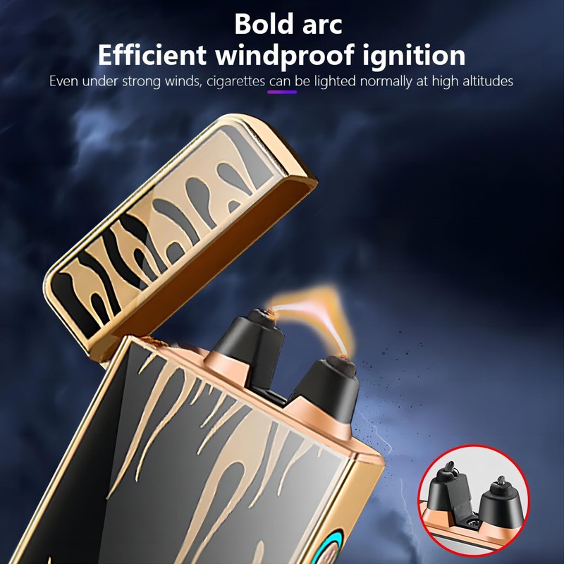 YOZWOO Electric Lighter Rechargeable Type-C Lighter Arc Plasma Lighter Cool