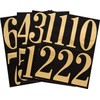 Hillman 842276 Black and Gold Mailbox Number Pack, 3-Inch