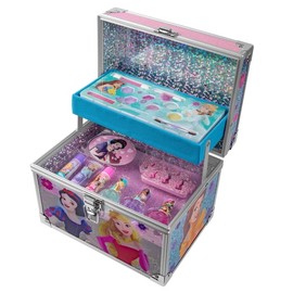 Set de Cosméticos Princesas con Estuche, Brochas y Brillos Labiales, Kit de Belleza para Niñas Creativas - MAKEUPERIA
