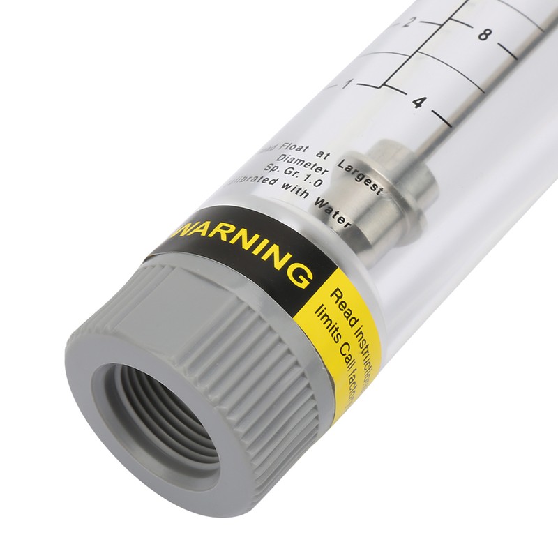LZM-20G 1-10GPM Acrylic Plexiglass Tube Type Liquid Flowmeter Flow Meter