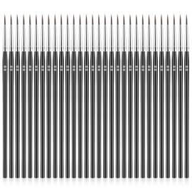 AHQiZFX 30-Piece Fine Brush Set, Micro Detail Paint Brush, Fine Detail Brush, Tiny Miniature Brush, Small Brush with Liner Tip, for Crafts, Watercolour, Model Making, Acrylic, Oil, Face Art, Miniature
