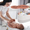 luxury little Diaper Caddy Organizer, Large Cotton Rope Nursery Baby