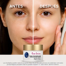 Crema Facial RM Beauty Día Ácido Hialurónico Reafirmante Rosas 50g
