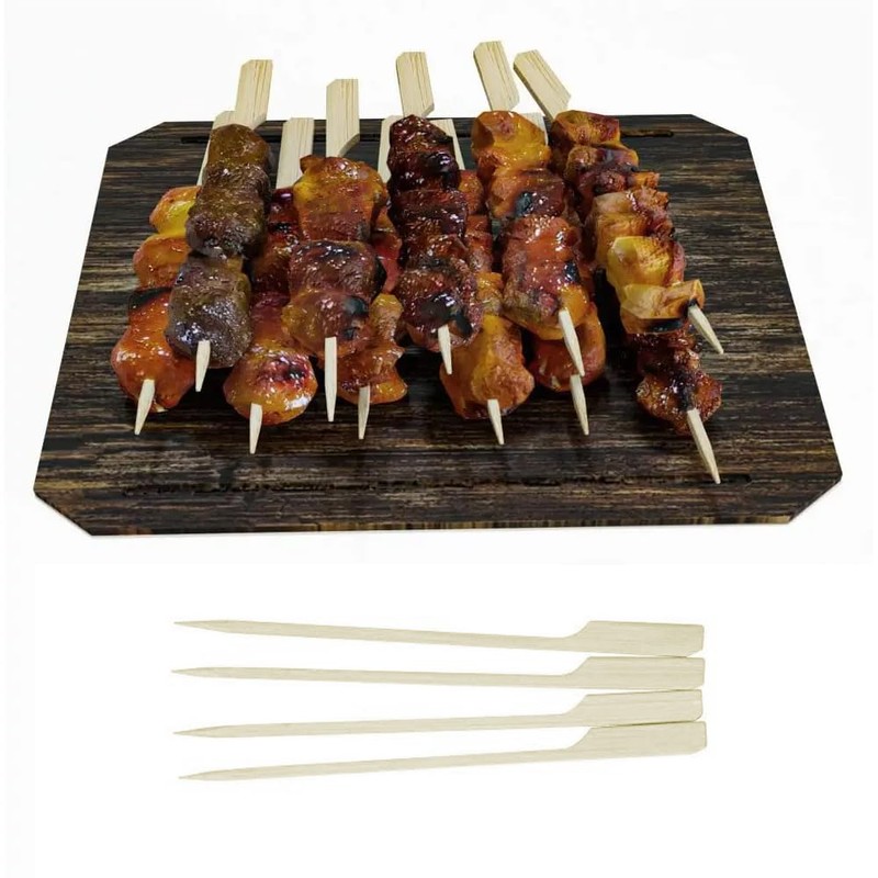 Perfect Stix Paddle Pick 6-200 6" Bamboo Paddle Pick Skewers