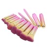 10PCS Travel Makeup Brushes Detachable Handle Powder Brush Set for