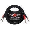 Pig Hog PD-21403 - Cable doble mono de 1/4 pulgadas