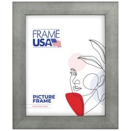 Frame USA 16x20 Picture Frame, Silver, Corporate Series, Wall Hanging Frame with High Clarity Plexiglass