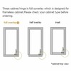 2 Pcs Slide-on 35mm Kitchen Cabinet Wardrobe Door Hinge,110 Degree