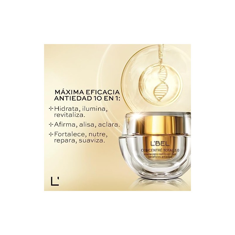 L'BEL - Kit Concentré Total Crema Antiarrugas 50g y Sérum