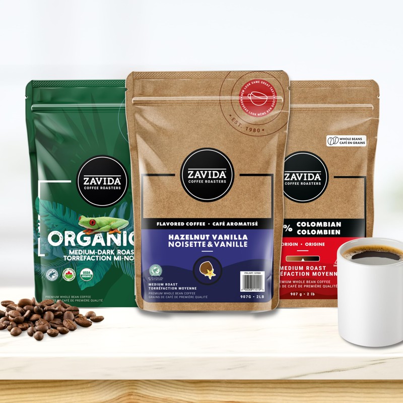 Zavida Coffee Whole Beans, 2 pounds (Organica)