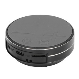 Bone Conduction Speaker, Aluminum Alloy Stereo Case Waterproof Bone Conduction Speaker, Stable for Outdoor Travel (Black)