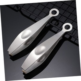 3 Pcs Stainless Steel Fishbone Clip Tweezers Fish Scaler Brush Salmon Deboner Carpe Mallet Tenderizer off Pin Precision Tweezer Kitchen Plier with Slant Tip Pig Hair Remover Silver MAGICLULU