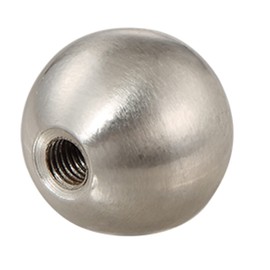 Aspen Creative 24029-22, Sphere Finial for Lamp Shade, Steel in Brushed Nickel Finish, 1" Height, (2 Pack)