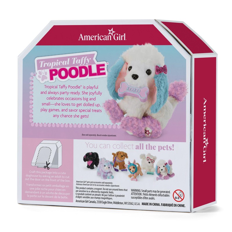 American Girl Truly Me Tropical Taffy Poodle Pet with Pink