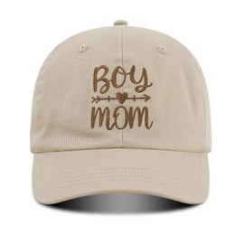 PresPF Boy Mom Hats, New Mama Gifts Mama Trucker Hat for Women from Son, Boy Mom Christmas Birthday Gifts, Off White-boy Mom 2, One Size