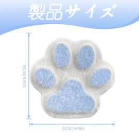 Squishy Paw Squeeze Hand Made Cat Paw Cat Claw Stress Relief Squeeze Toy Sensory Toy Anxiety Relief Children Adult Gift Animal Cat Claw Squeeze Healing Christmas Gift (Blue)