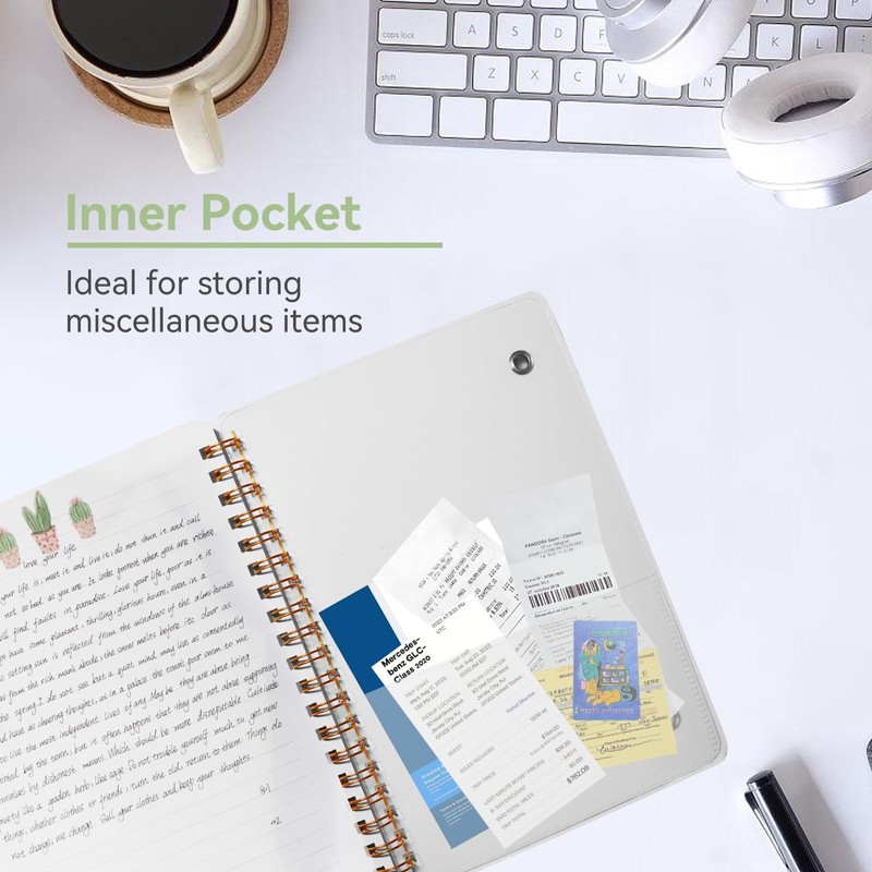 DMSVK 4 PCS Small Spiral Notebook 5x7, Spiral Journal Notebook,