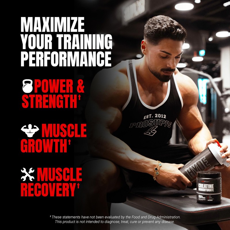 PROSUPPS PROSUPPS Creatine Monohydrate Powder for Men & Women, Unflavored