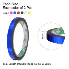 uxcell Holographic Tape 12 Rolls of Sets Self-Adhesive Reflective Prism Tape for Keep Birds Away, Craft Projects, DIY Art, Home, Daily Use.