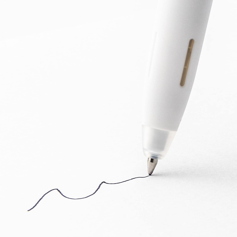 Zebra Pen bLen Retractable Gel Pen, White Barrel, Medium Point,