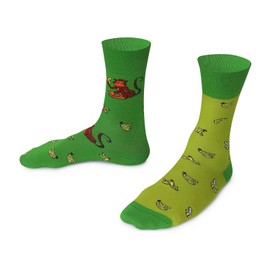 TODO Colours Funny Socks with Motif - Multicoloured, Colourful, Crazy for the Joy of Life, Banana Monkey Socks, 35 - 38