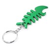 Komonee Fish Bone Green Bottle Opener Key Chain Metal Dead