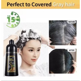 Meidu Permanent Black Hair  Dye Shampoo Fast Hair Dye Shampoo 3 In One (US Seller)
