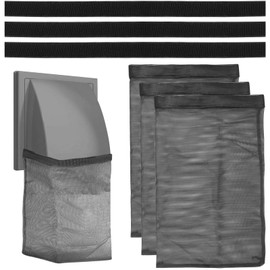 3Pcs Dryer Vent Lint Bags Lint Traps, 15.35 X 9.84 Inch Dryer Lint Trap Dryer Lint Catcher Lint Bag for Outdoor Dryer Vent, Exterior Dryer Vent Cover Capturing Lint and Dust for House(Black)