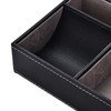 Multi functional PU Leather Desktop Stationery Business Office Supplies Storage
