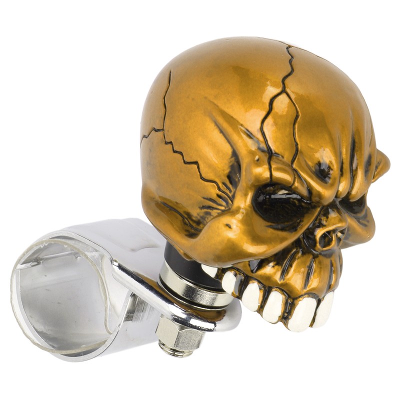 Steering Wheel Spinner Knob Skull Shape Universal Power Handle for