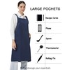 APRONNER Comfortable Water Repellent Cross Back Aprons for Women with