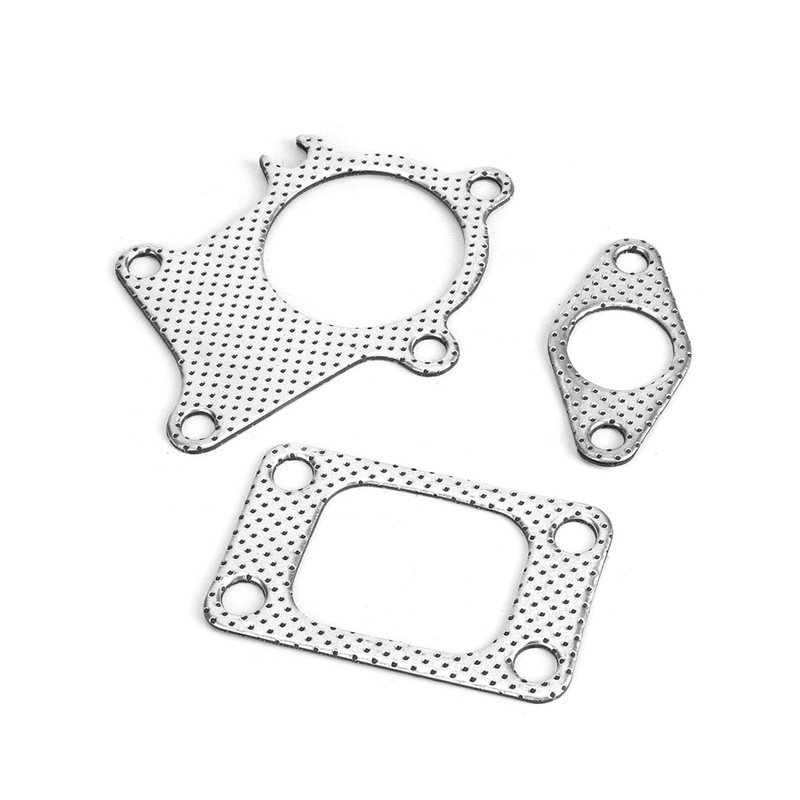 38mm/1.5in Gasket 5Bolt Downpipe Combo Kit Fitting for T3/T4 Turbocharger