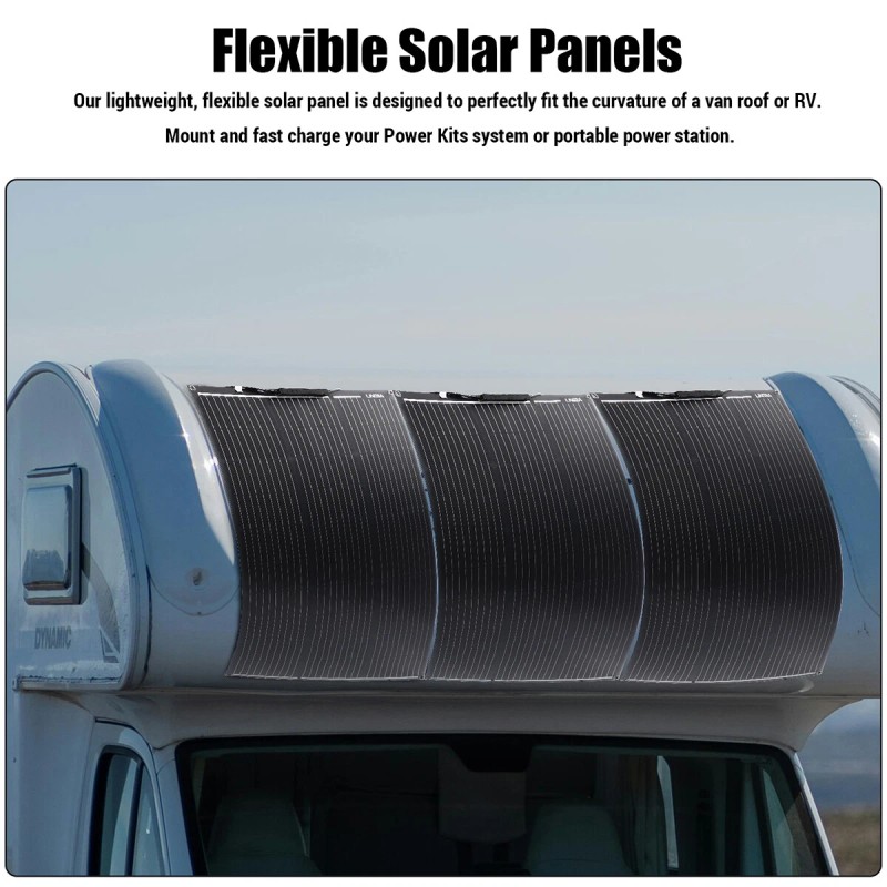 LINEBA 100W 200W 400W Mono Solar Panel Kit Monocrystallin -