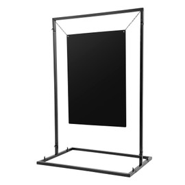 Wedding Welcome Sign Stand Square Wedding Backdrop Stand 3.6FT Tall , Floor Sign Holder Metal Flower Display Frame Wedding Sign Floral Ceremony Decorations for Wedding Birthday Parties, Black