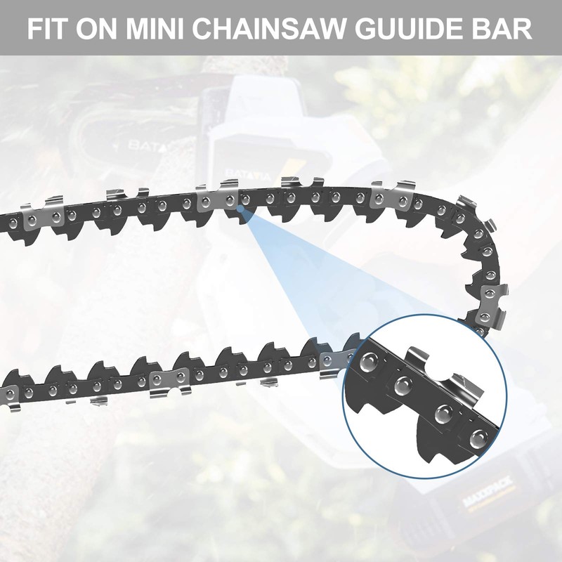 Mini Chainsaw Replacement Chain, 1/4 Inch Pitch 1 mm 28