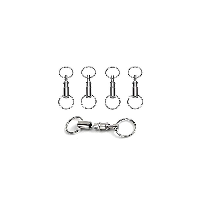 Handy Basics 4 Pack Quick Release Detachable Pull Apart Keychain